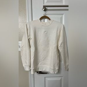Lululemon White Fleece Crewneck Sweatshirt